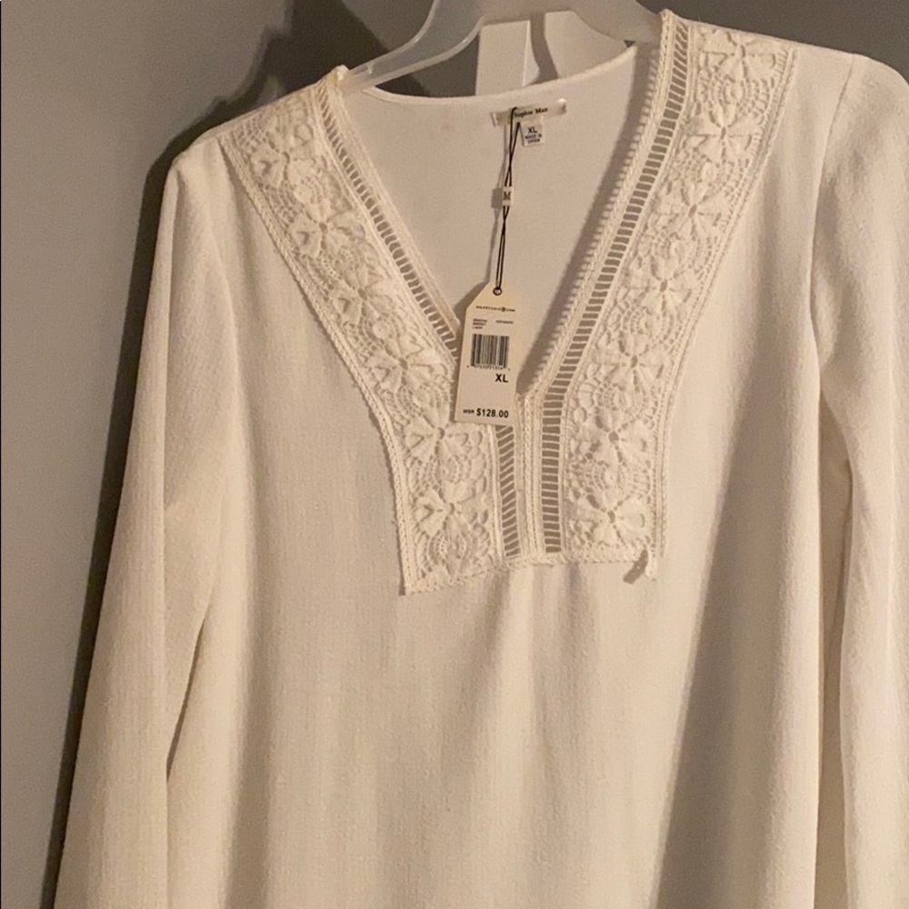 White a line dress
